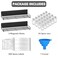 SpaceAid 2 Pack Magnetic Spice Rack with 24 Spice Jars 400 Labels and Funnel Space Saving Refrigerator Fridge Oven Shelf Organizer