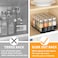 SpaceAid Pull Out Spice Rack Organizer for Cabinet Heavy Duty Slide Out Seasoning Kitchen Organizer Cabinet Organizer with Labels and Chalk Marker 85 W x1075 D x25 H 1 Drawer 1Tier
