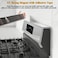 VANGAYH Magnetic Shelf for Stove Top Adjustable 1530 Stove Top Shelf Kitchen Magnetic Spice Rack Organizer Storage Stainless Steel Metallic Black
