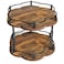 SNTD Spice Rack Lazy Susan Organizer for Cabinet Rotating Spice Organization 2 Tier Adjustable Lazy Susan Turntable Spice Cabinet Organizer for Kitchen Countertop Pantry Wood 10 Inch Seasoning Storage