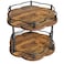 SNTD Spice Rack Lazy Susan Organizer for Cabinet Rotating Spice Organization 2 Tier Adjustable Lazy Susan Turntable Spice Cabinet Organizer for Kitchen Countertop Pantry Wood 10 Inch Seasoning Storage