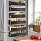 SMRCAD Magnetic Spice Rack for Refrigerator 6pack Magnetic Shelf for Fridge Space Saving Seasoning Organizer for Kitchen storage Any Metal Surface No Drilling Needed 6packBlack