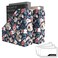 ANSSDO 6 Pack Cardboard Magazine Holder Premium Magazine File Organizer Large Volume Storage Box as Book Bins or Folder Holder for Desk Black Floral