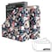 ANSSDO 6 Pack Cardboard Magazine Holder Premium Magazine File Organizer Large Volume Storage Box as Book Bins or Folder Holder for Desk Black Floral