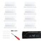 BLOLYO Clear Acrylic Record Shelf Wall Mount Display 8 Pack Album Holder Stand