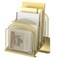 Delifox Inclined Desk File OrganizerVertical File Folder Holder Stand Metal Rack File Sorter for Office Classroom Desktop Organization