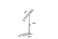 RY DISPLAY 1 pcs Modern Mirror Polished Shoe Riser Sandal Shoe Store Metal Shoe Display Stand Rack Stand Adjustable Height Mirror Silver