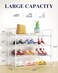 Kitsure Shoe Rack for Closet Sturdy and LongLasting Shoe Shelf Shoe Rack for Entryway Personalized DIY Shoe Organizer Shoe Rack Organizer for SpaceSaving 276 x 118 x 226 White