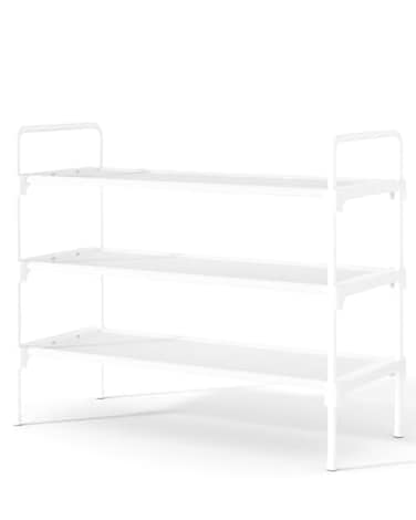 Kitsure Shoe Rack for Closet Sturdy and LongLasting Shoe Shelf Shoe Rack for Entryway Personalized DIY Shoe Organizer Shoe Rack Organizer for SpaceSaving 276 x 118 x 226 White