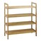 Oceanstar 4Tier Bamboo Natural Shoe Rack Medium