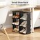 Kitstorack Shoe Racks for Closet 5 Tiers Stackable Shoe Rack for Front Door Entrance Free Standing Plastic Shoe Stand Narrow Tall Vertical Shoe Rack Closet Shoe Organizer for Small Spaces Shoe Storage