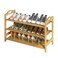 UDEAR Bamboo Shoe Rack 3Tier Shoe Storage Organizer Entryway Shoe Shelf