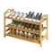 UDEAR Bamboo Shoe Rack 3Tier Shoe Storage Organizer Entryway Shoe Shelf