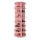 SpaceAid 7 Tier Rotating Shoe Rack Tower Spinning Shoe Display Lazy Susan Revolving 360 Shoe Rack Storage Round Carousel Vertical Handbag Rotate Shoes Closet Organization 7Tier Pink