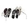 Household Essentials 9Pair Wire Shoe Rack White