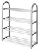 Whitmor 4Tier Compact Closet Shelves Gray