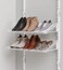 Rubbermaid Customizable Wall Mount Shoe Shelf White for HomeHouseClosetLaundryLinen Organization