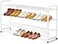 KEETDY 3Tier Long Shoe Rack for Closet Metal Shoe Organizer for Entryway Wide Stackable Shoe Storage Shelf with Sturdy Wire Grid for Closet Floor Bedroom White