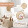 boldmonkey 2 Pack Blanket Basket 15x13x11 XXLarge Woven Felt Laundry Baskets with Handle Nursery Storage Living Room Rectangular for Toy Clothes Kids BedroomKhaki