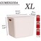 GUMEIGODA Plastic Storage Bins with lidsStorage BasketsContainer with handleStorage Organizer Bins for ShelvesOfficeBedroomsClosets CabinetsGrey4XL