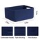 MiniArk Large Storage Baskets for Shelves Closet Organizers Bins for Clothes Blanket Towels Baby Nursery Toy Baskets Box Woven Rope Baskets 17 x 13 x 75 3 Packs Navy Blue