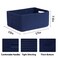 MiniArk Large Storage Baskets for Shelves Closet Organizers Bins for Clothes Blanket Towels Baby Nursery Toy Baskets Box Woven Rope Baskets 17 x 13 x 75 3 Packs Navy Blue