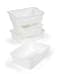 Humble Crew Large Plastic Storage Bins for Kids Set of 4 Sturdy Toy Organizer Bins for Playroom Nursery Classroom Bedroom Storage White
