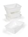 Humble Crew Large Plastic Storage Bins for Kids Set of 4 Sturdy Toy Organizer Bins for Playroom Nursery Classroom Bedroom Storage White