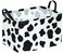KUNRO Kid Storage Basket Gift Shelf Basket Toy Storage Bin Nursery Basket Organizer Box for Children Room Deco With Handles Cow pattern