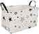KUNRO Kid Storage Basket Gift Shelf Basket Toy Storage Bin Nursery Basket Organizer Box for Children Room Deco With Handles Star