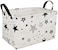 KUNRO Kid Storage Basket Gift Shelf Basket Toy Storage Bin Nursery Basket Organizer Box for Children Room Deco With Handles Star