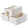 MiniArk Small Storage Baskets for Organizing Closet Organizer Bins Shelf Toy Basket Woven Rope Baskets Cube Decorative Box Shallow Basket 115x75x47 3 Packs Off White