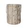 Jacone Stylish Tree Stump Shape Design Storage Basket Cotton Fabric Washable Cylindric Laundry Hamper with Rope Handles Decorative and Convenient for Kids Bedroom