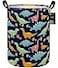 Essme ESSME Dinosaur Laundry Basket Storage Bin large Collapsible Canvas Waterproof Coating Nursery hamper for Toy BinsBaby hamperBoys and GirlsHome OrganizerNavy Blue dinosaur