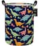 Essme ESSME Dinosaur Laundry Basket Storage Bin large Collapsible Canvas Waterproof Coating Nursery hamper for Toy BinsBaby hamperBoys and GirlsHome OrganizerNavy Blue dinosaur