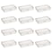 Thintinick 12 Pack Rectangular Clear Plastic Storage Containers Box with Hinged Lid for Beads and Other Small Craft Items 57 x 295 x 118 inch