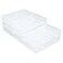 Thintinick 8 Pack Rectangular Clear Plastic Storage Containers Box with Hinged Lid for Beads and Other Small Craft Items 65 x 374 x 118 inch