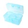 BangQiao Multipurpose Plastic Art and Craft Supply Storage Container Bin Case with Removable Tray and Handle First Aid Box Organizer ClearBlue