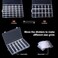 Gospire 2PCS 36 Grids Clear Plastic Jewelry Box Organizer Storage Container with Removable Dividers
