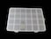 JESEP YONG 4packs Plastic Organizer Box 24 Grids Clear Storage Container Jewelry Box with Fixed Dividers for Beads Art DIY Crafts Jewelry Fishing Tackles 4pcs 24 Grids Box