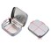 Mini Skater Small Metal Portable Storage Box Mini Rectangle Empty Hinged Tins with Lid Home Organizer for Drawing Pin Pills Candies Earring and Jewelry Craft Silver Grey 4