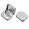 Mini Skater Small Metal Portable Storage Box Mini Rectangle Empty Hinged Tins with Lid Home Organizer for Drawing Pin Pills Candies Earring and Jewelry Craft Silver Grey 8