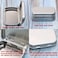 Mini Skater Small Metal Portable Storage Box Mini Rectangle Empty Hinged Tins with Lid Home Organizer for Drawing Pin Pills Candies Earring and Jewelry Craft Silver Grey 8