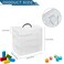 YOCOMEY 4Tier Stackable Storage Container Box with 40 Adjustable Compartments Plastic Organizer Box Transparent Storage Case for Kids Toys Art Crafts Jewelry Supplies Fuse Beads Washi Tapes