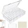 Notgia 1pack 60 Grids Bead Organizer and Storage Diamond Painting Containers Portable Plastic Case Box Arts Crafts Storage for Seeds Beads Sewing Cosmetic Nail Glitter Powder Small Parts Rhinestones