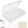 Notgia 1pack 60 Grids Bead Organizer and Storage Diamond Painting Containers Portable Plastic Case Box Arts Crafts Storage for Seeds Beads Sewing Cosmetic Nail Glitter Powder Small Parts Rhinestones