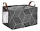 FANKANG Storage BasketNursery Hamper Canvas Laundry Basket Foldable with Waterproof PE Coating Storage Office Bedroom ClothesToys RecBlack Cube