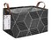 FANKANG Storage BasketNursery Hamper Canvas Laundry Basket Foldable with Waterproof PE Coating Storage Office Bedroom ClothesToys RecBlack Cube