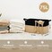 Goodpick Large Woven Storage Basket 216 x 149 x 118 Rectangle Cotton Rope Laundry Basket with Handles Baby Toy Blanket Storage for Living Room Bedroom