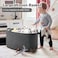 Goodpick Storage Basket Rectangle Dirty Clothes Baskets for Laundry Woven Basket for Living Room Extra Large Cotton Rope Baskets for Toys Blankets 236 x 157 x 138 Dark Gray